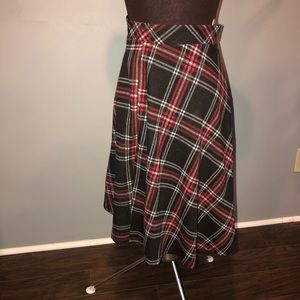 Forever 21 Plaid Midi Skirt